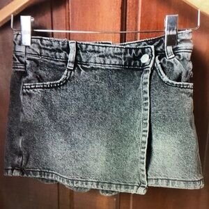 Stylish Gray Denim Skort for Kids